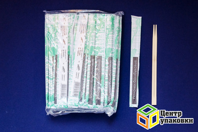 Палочки бамб для суши раздельные в бумаге 230мм (1-3000-100шт)