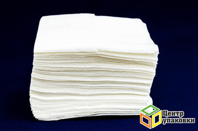 Салфетка бумажная Lime 1сл 18-24 см белые в наст. дисп. (1-100)