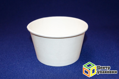 Чаша бумажная белая для горячего 500 мл, ø121 мм, h 72 мм (1-500-50 шт.)