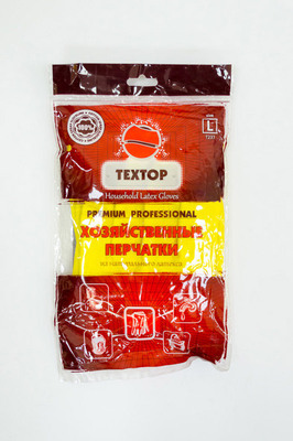 Перчатки резинов. TEXTOP L (114412шт)
